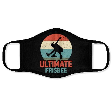 Discover Ultimate Frisbee Retro Face Masks