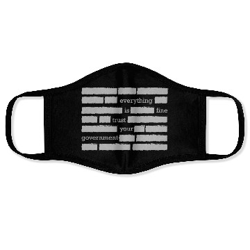 Discover conspiracy theory trust your government funny gift Face Masks