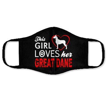 Discover Great dane Face Masks