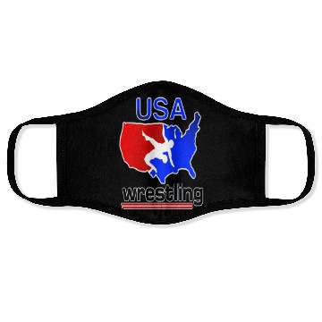 Discover USA Wrestling Tees Face Masks