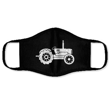 Discover Tractor Driving Farmer Farming Farm Gift Face Masks