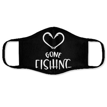 Discover Fish Hook Gone Fishing Face Masks