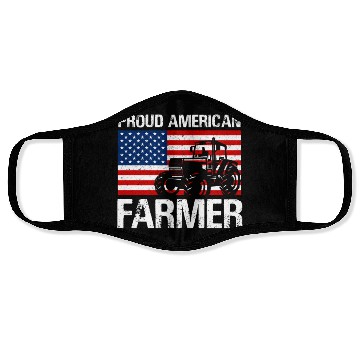 Discover Proud American Farmer Design for Farmer Gifts for Face Masks
