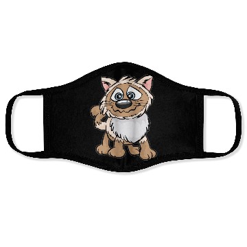 Discover WEIRD CAT Crazy Mad funny Cartoon Comic Gift Face Masks