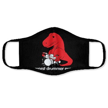 Discover Goodie Two Sleeves Worst Drummer Ever Face Masks