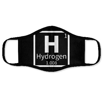 Discover Hydrogen — Periodic Table Element 1 Face Masks