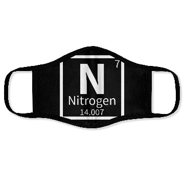 Discover Nitrogen — Periodic Table Element 7 Face Masks
