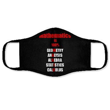 Discover Math is magic quote Face Masks