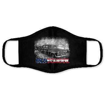 Discover oldschool us car Face Masks