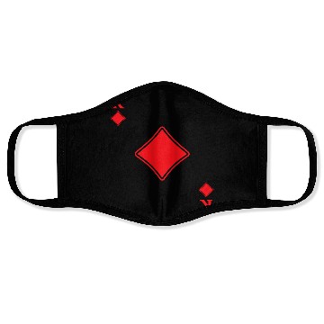 Discover King Of Diamonds Playing Cards Poker Casino Gift Face Masks