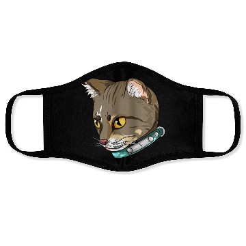 Discover Brazilian Shorthair Cat Face Love Sweet cool funny Face Masks