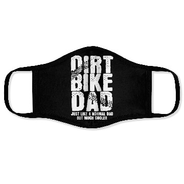 Discover Dirt Bike Dad - Motocross Enduro Father's Day Gift Face Masks