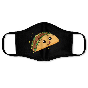 Discover Delicious Taco Cartoon Face Masks