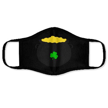 Discover Pot of Gold St Patricks Day Face Masks