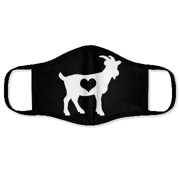 Discover Goat Goats Farmer Heart Love Face Masks