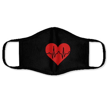 Discover Stethoscope Heartbeat Heart Face Masks