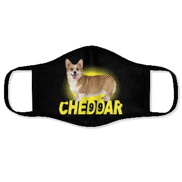 Discover Cheddar Corgi Dog Brooklyn Nine Nine B99 Face Masks