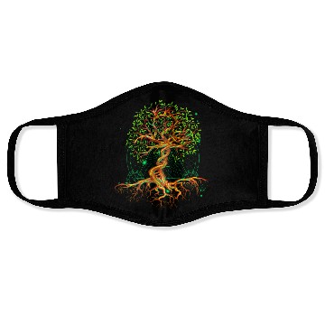 Discover DNA Tree of Life Genetics Colorful Biology Science Face Masks