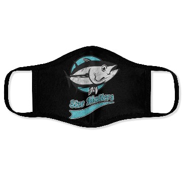 Discover Fish Size Matters Fisherman Fish Ocean Sea Face Masks