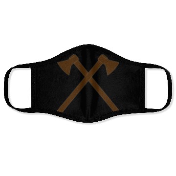Discover Crossed Axe - Firefighter Axe - Vector Face Masks