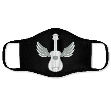 Discover wings fly angel sky cool guitar learn play song co Face Masks