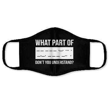 Discover Funny Morse Code Shortwave Ham Radio Gift Face Masks
