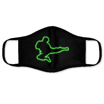 Discover Neon Tae Kwon Do Geometric Retro Gift Idea Face Masks