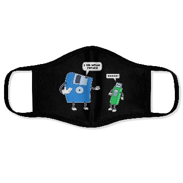 Discover Computer Engineering Father & Son Floppy Disk Gift Face Masks