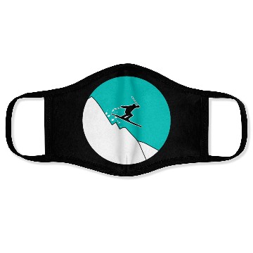 Discover Skiing mountains - gift Face Masks