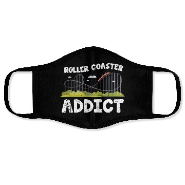 Discover Roller Coaster Addiction Face Masks