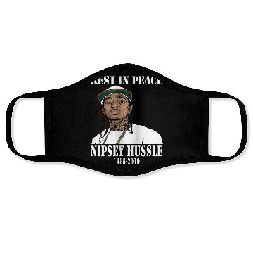 Discover Nipsey Hussle Rest in Peace Face Masks