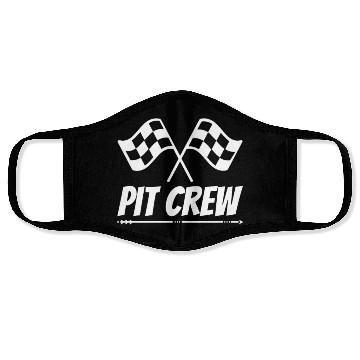 Discover Pit Crew Funny Racing Design for Hotrod Track Face Masks