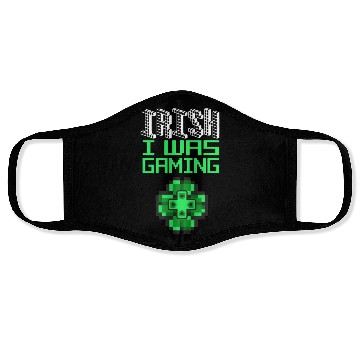 Discover Video Game Gaming St Patricks Day Gamer Face Masks