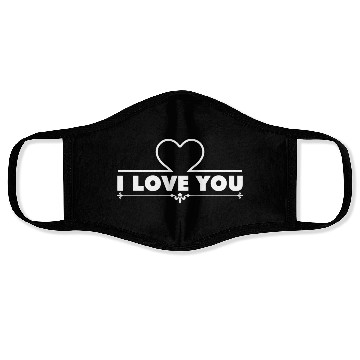 Discover I love you Face Masks