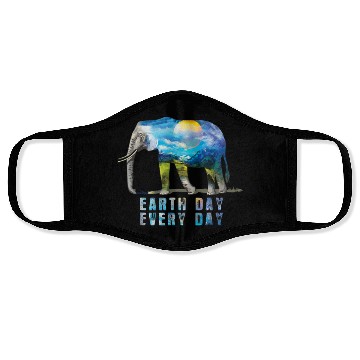 Discover Elephant Earth Day Every Day Face Masks Earth Day