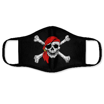 Discover Pirate Skull Crossbones Face Masks