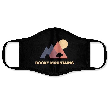 Discover rocky mountains Face Masks