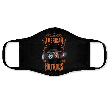 Discover American Hot Rod Car Race Face Masks
