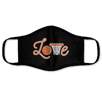 Discover Love Basketball Face Masks
