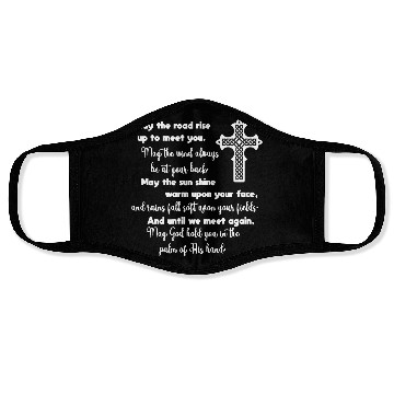Discover Irish Blessing with Celtic Knot Cross Face Masks
