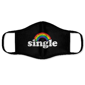 Discover Single Gay Pride Retro Rainbow for Guys Lesbians Face Masks