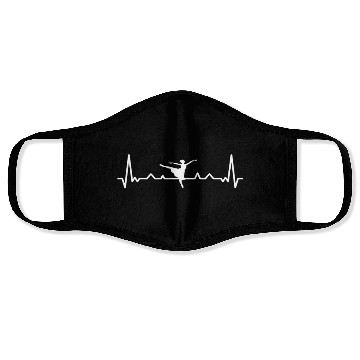 Discover Heartbeat Ballerina Ballet Dance Face Masks