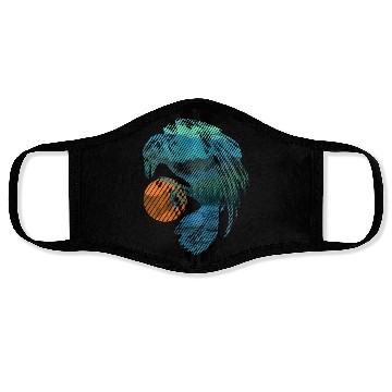 Discover Vintage mountain crow sun Face Masks