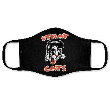 Discover STRAY CATS Rockabilly Cool Cat Tattoo Face Masks