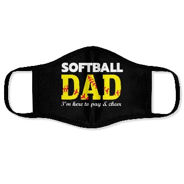 Discover softball dad Face Masks