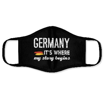 Discover Germany it is where my story begins germany Face Masks