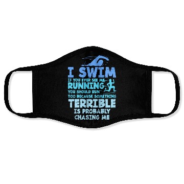 Discover Swimming Saying Face Masks
