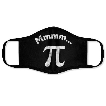 Discover Mmm pi design and funny pi day graphics Face Masks