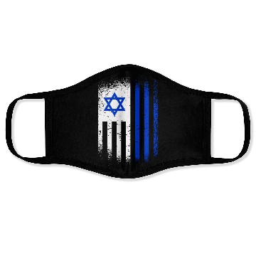 Discover Israel Flags Design / Jerusalem Haifa Tel-Aviv Face Masks