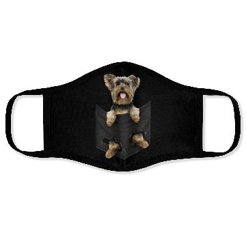 Discover yorkshire terrier pocket mid classic dogs Face Masks